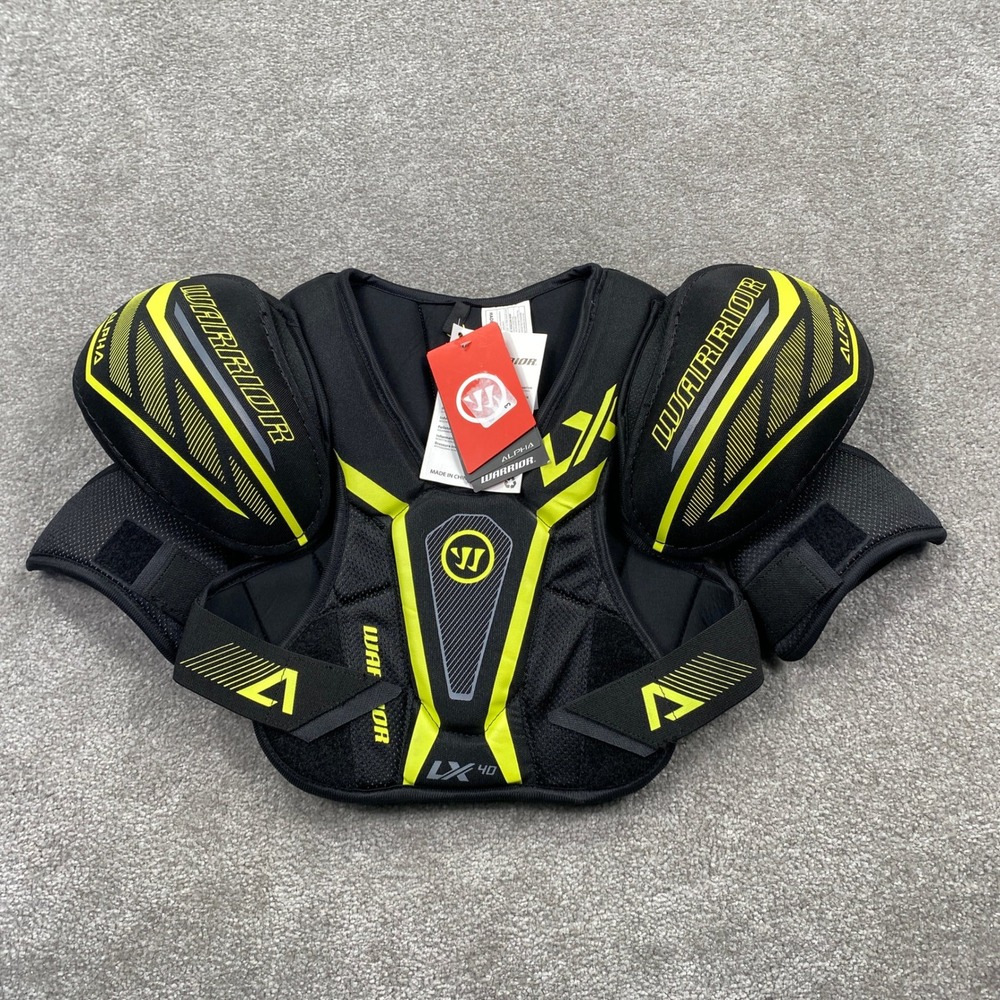 Warrior LX40 Junior Youth‎ Hockey Shoulder Pads Black Yellow Medium